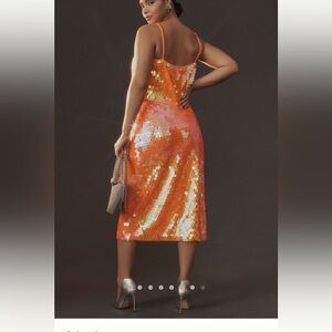 NWT Anthro Sequin Disco Midi Skirt